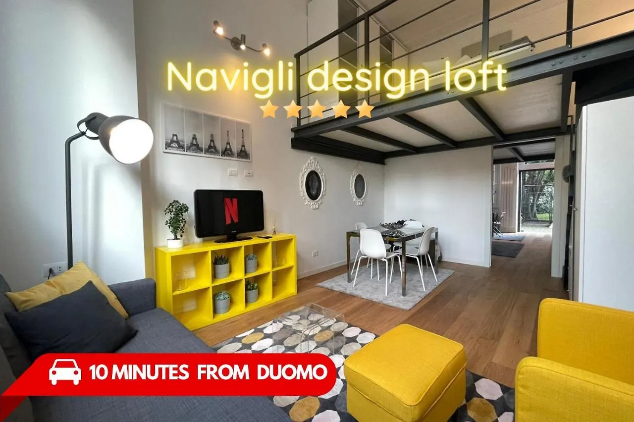 Apartamento Navigli Design Loft - 7 Stops From Duomo, Ac, Netflix Milán