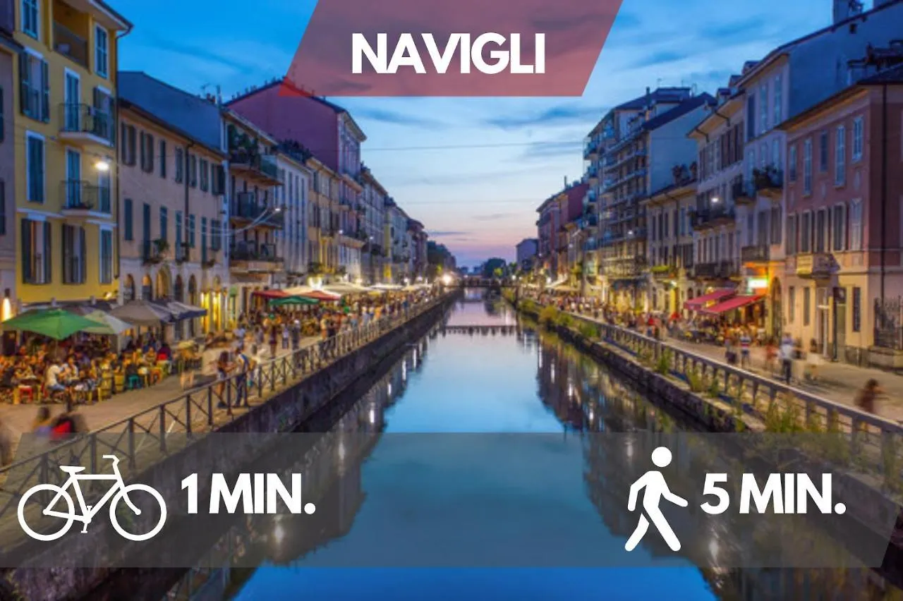 Navigli Design Loft - 7 Stops From Duomo, Ac, Netflix Apartment Milan 0*,  Italy